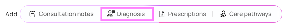 Add diagnosis