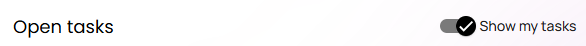 Open tasks pane